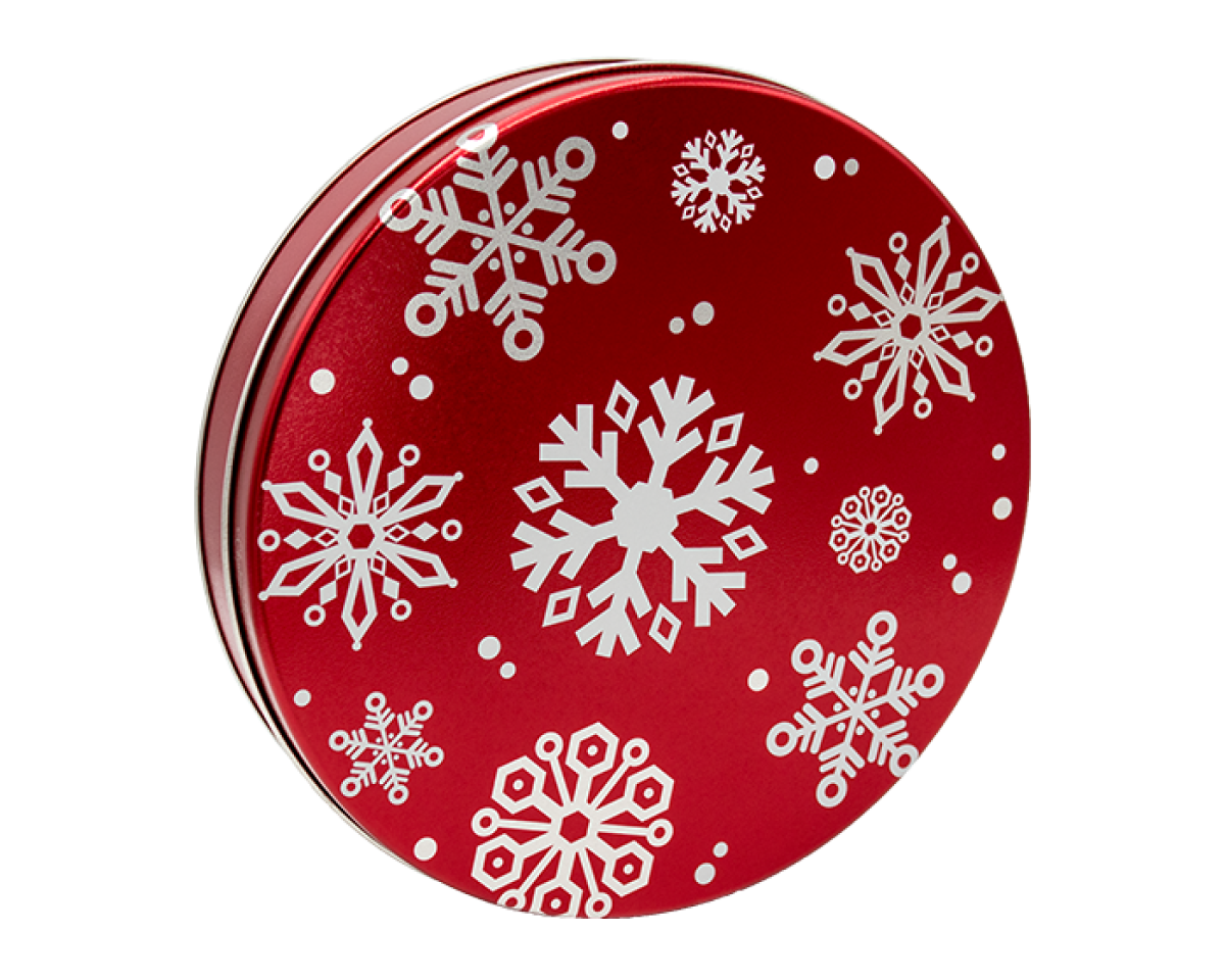 Red with Snowflakes